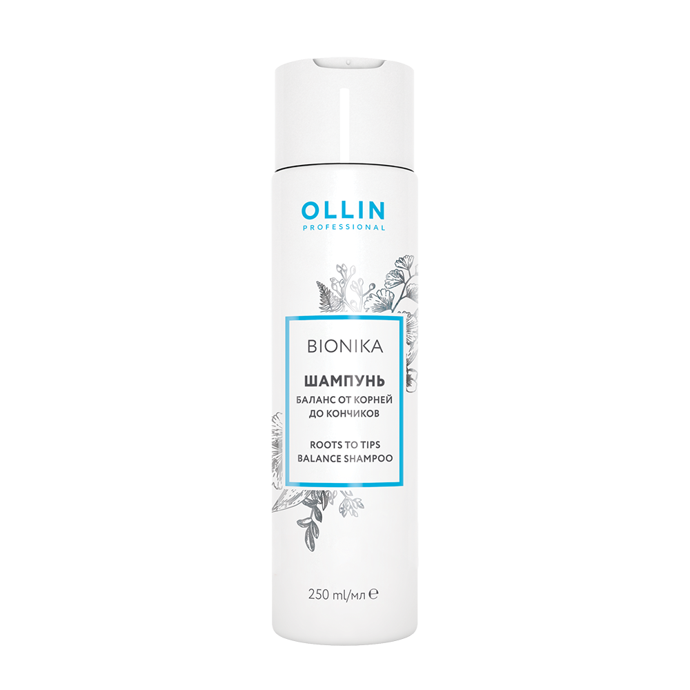 OLLIN PROFESSIONAL Шампунь Баланс от корней до кончиков / Roots To Tips Balance Shampoo BioNika 250 мл 397281 - фото 1
