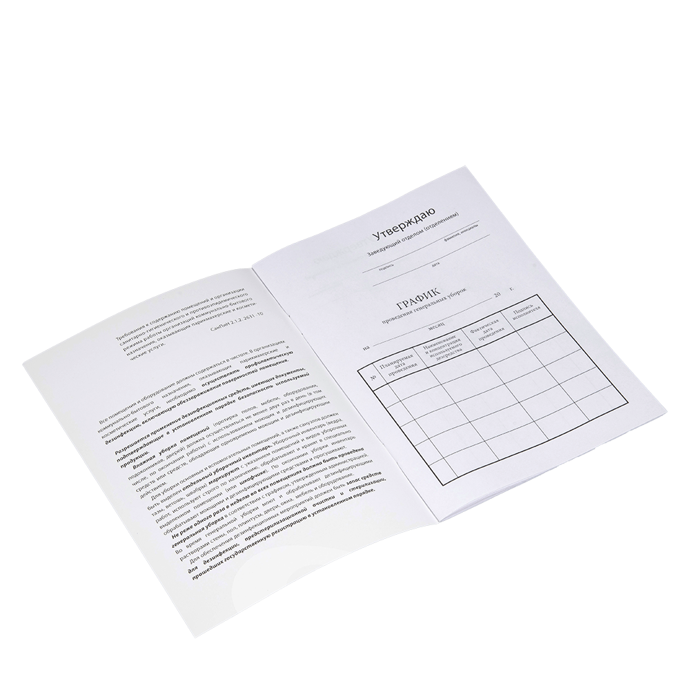 ЧИСТОВЬЕ Журнал учета генеральных уборок, фото 2