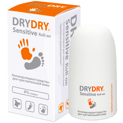 DRY DRY Средство от потоотделения для чувствительной кожи / Sensitive 50 мл