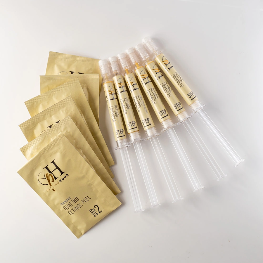 PREMIUM Набор желтый пилинг 6 процедур (гель-проводник 6*4 мл + пилинг 6*5 мл) Revolution Yellow Peel, фото 3