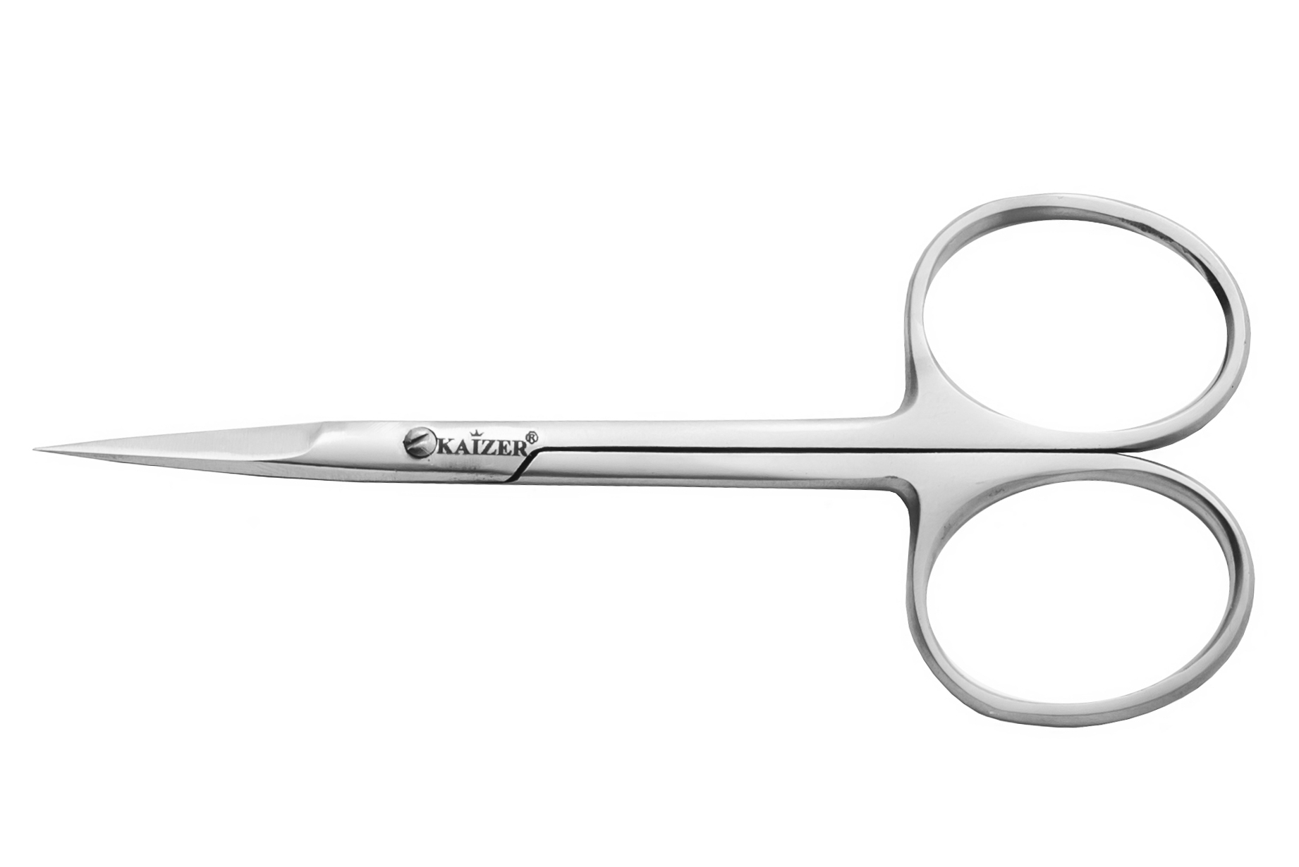 KAIZER Ножницы маникюрные, прямые, серебро, ручная алмазная заточка, фото 3