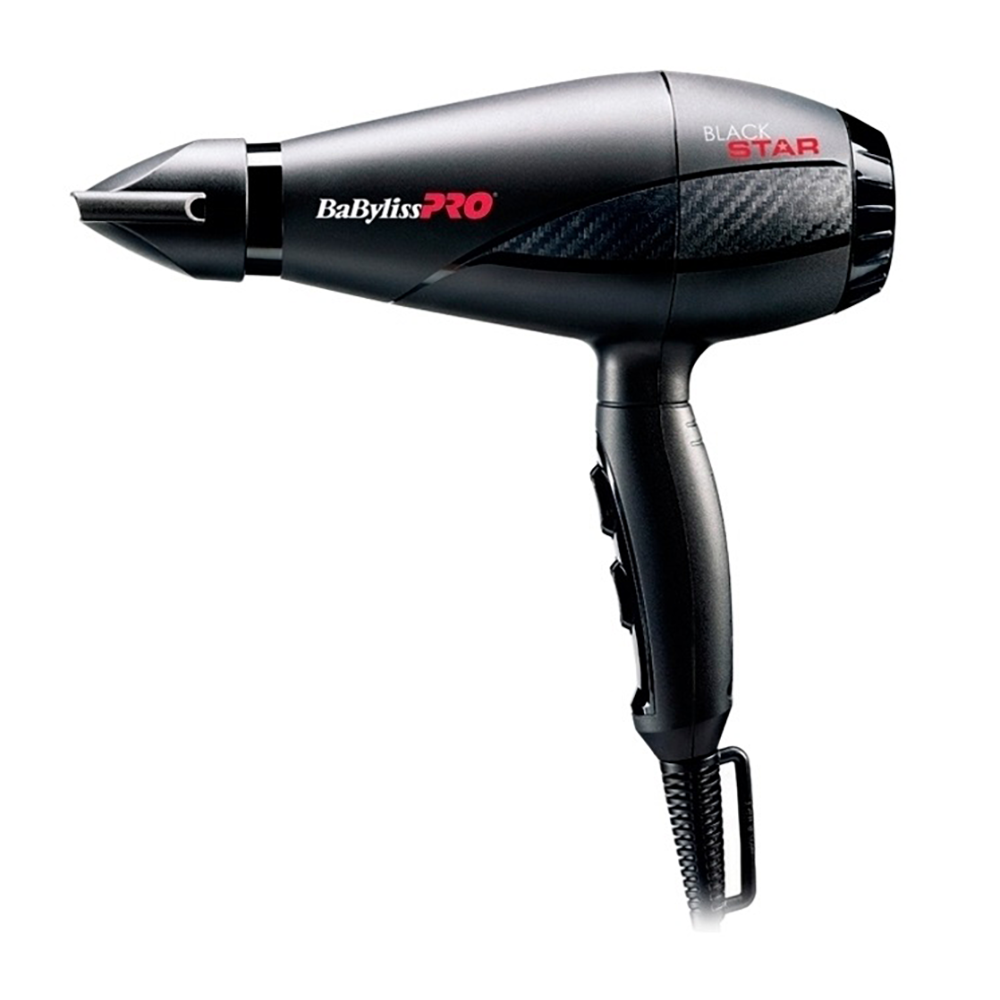 

BABYLISS PRO Фен BaByliss Pro BLACK STAR, 2 насадки, 2200Вт