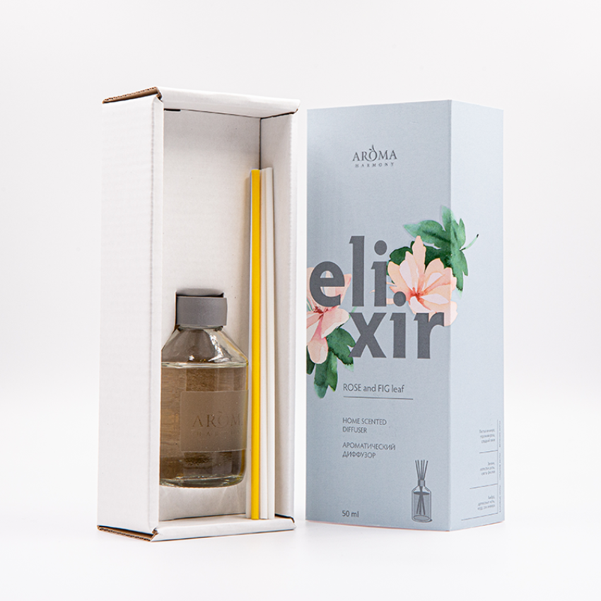 AROMA HARMONY Диффузор ароматический / ELIXIR Rose and FIG leaf 50 мл, фото 5