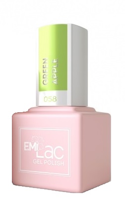 

E.MI 058 PA гель-лак для ногтей, Зеленое яблоко / E.MiLac 6 мл, Зеленые