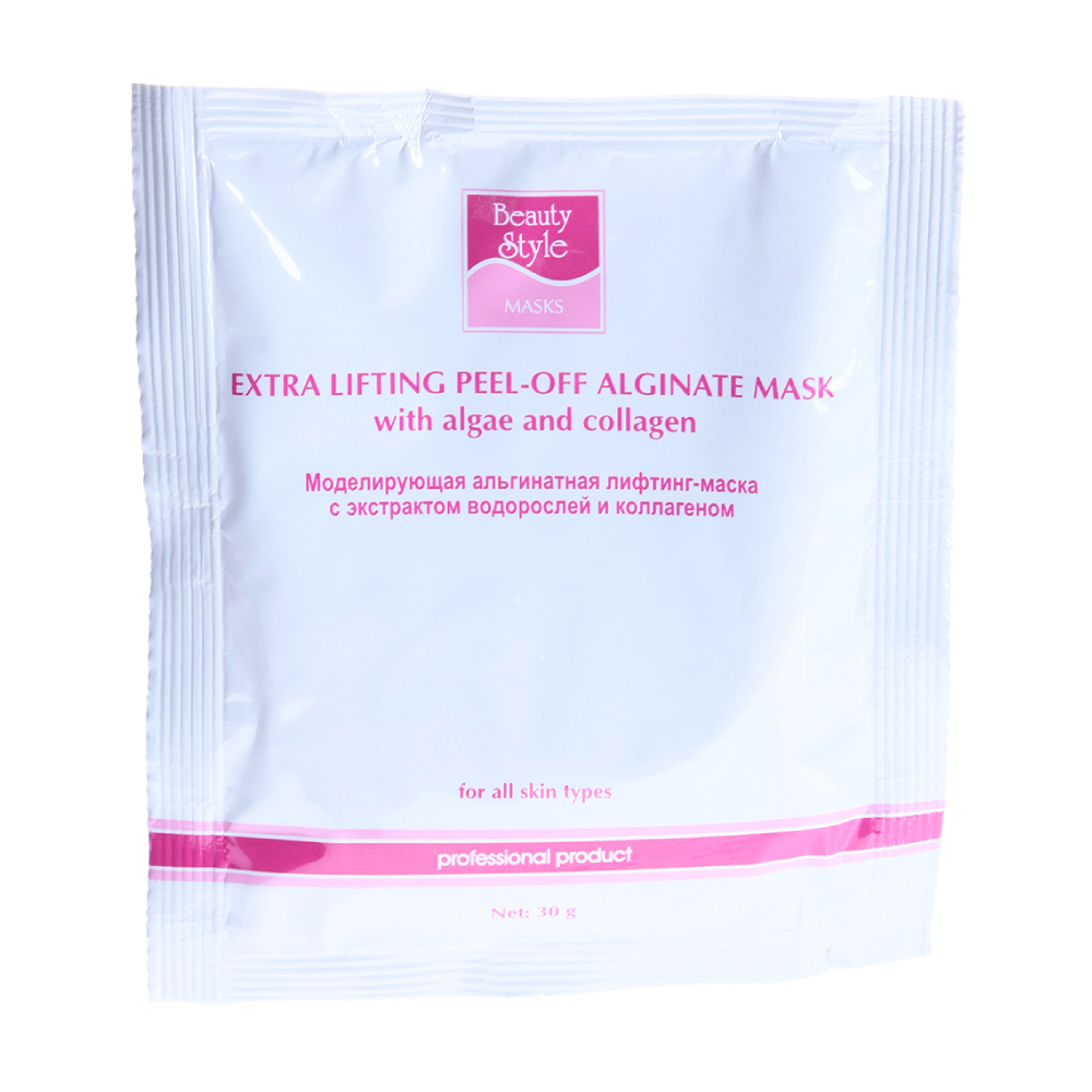 BEAUTY STYLE Маска-лифтинг альгинатная моделирующая с экстрактом водорослей и коллагеном 30 г, фото 1