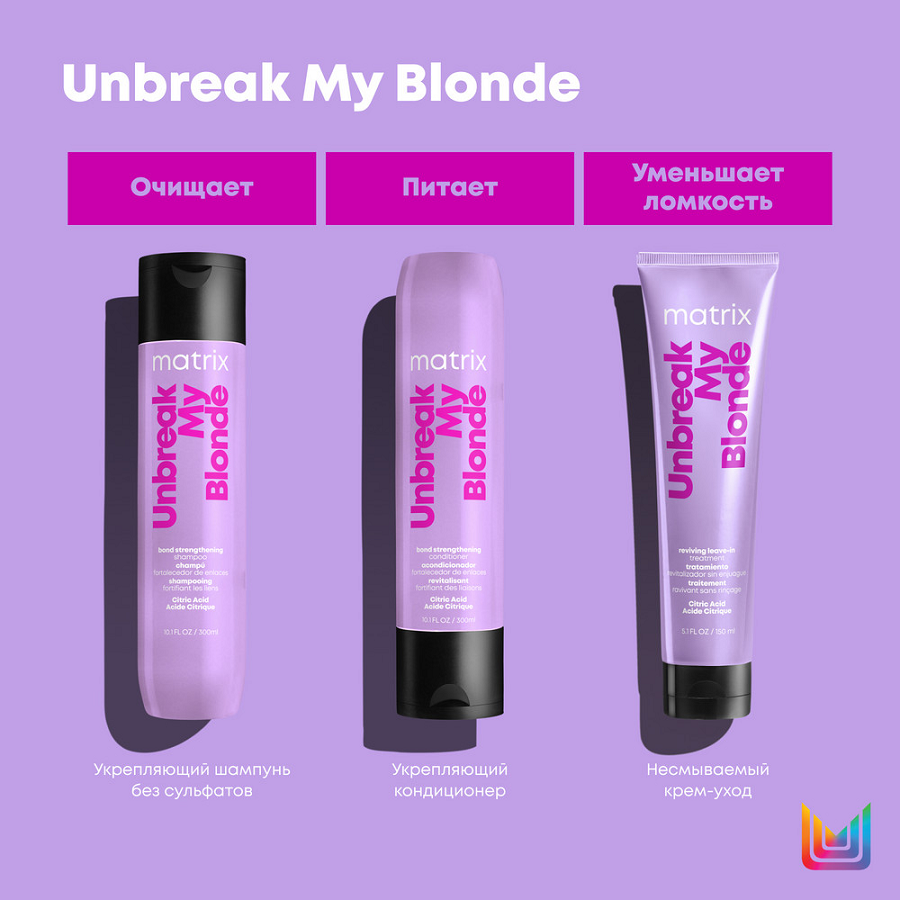 MATRIX Шампунь без сульфатов для осветленных волос / Total Results Unbreak My Blonde 300 мл, фото 5