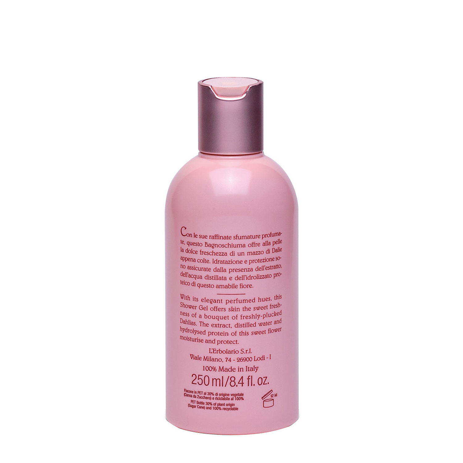 LERBOLARIO Гель для душа с ароматом георгина / Shades of Dahlia Shower Gel 250 мл, фото 3