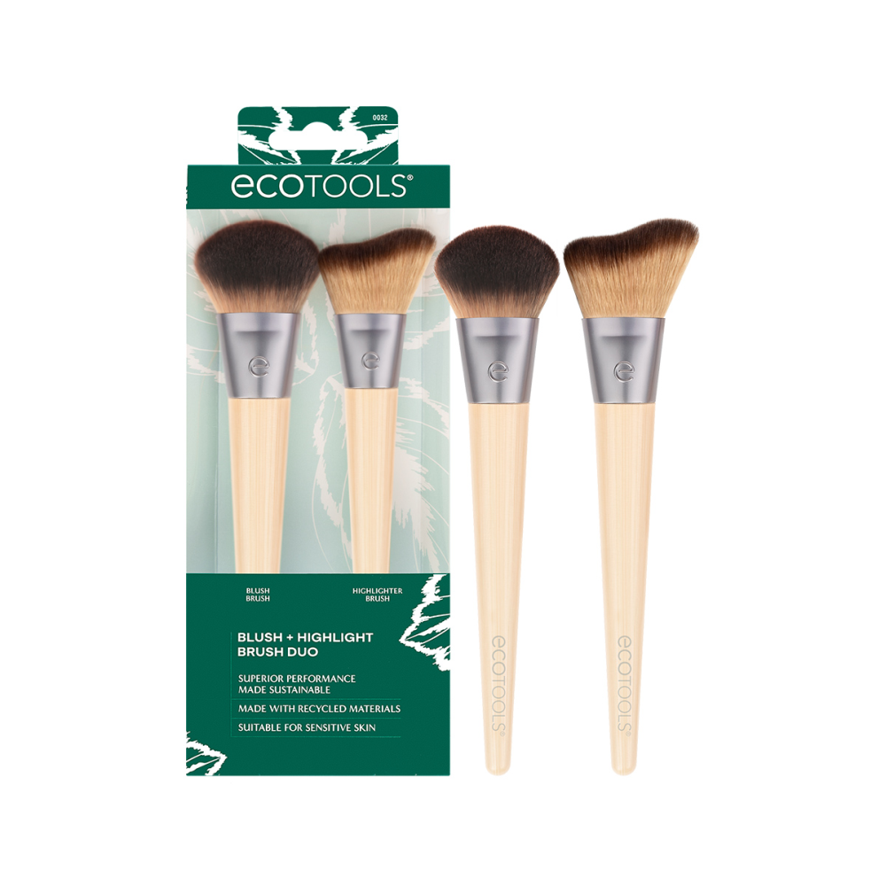 ECOTOOLS Набор кистей для макияжа / New Natural Blush + Highlight Duo, фото 2
