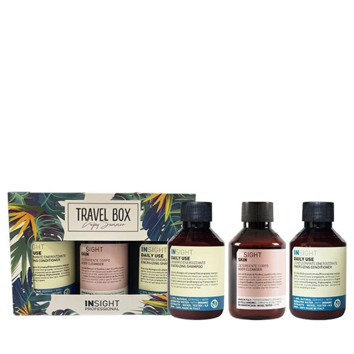 

INSIGHT Набор (шампунь 100 мл, кондиционер 100 мл, гель для тела 100 мл) TRAVEL BOX DAILY USE