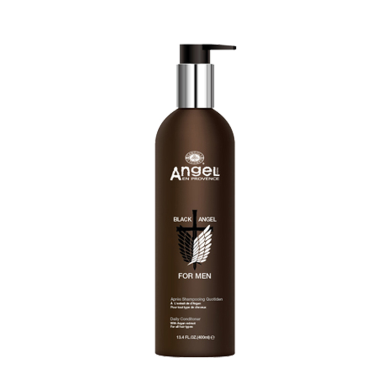 ANGEL PROFESSIONAL Кондиционер для волос для ежедневного применения с маслом мяты / BLACK ANGEL 400 мл лосьон для подготовки кожи перед депиляцией с экстрактами мяты и березы