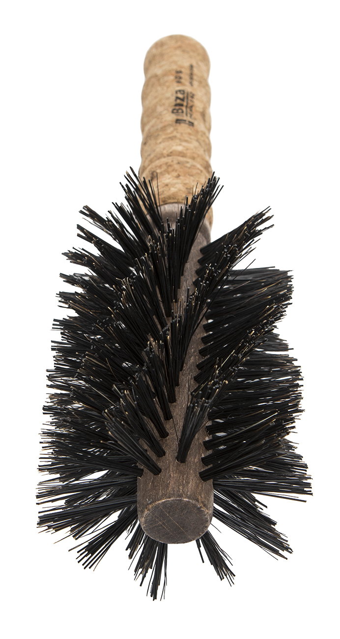 IBIZA HAIR Щетка круглая, закрученная для укладки волос, диаметр 70 мм (пробка), фото 3