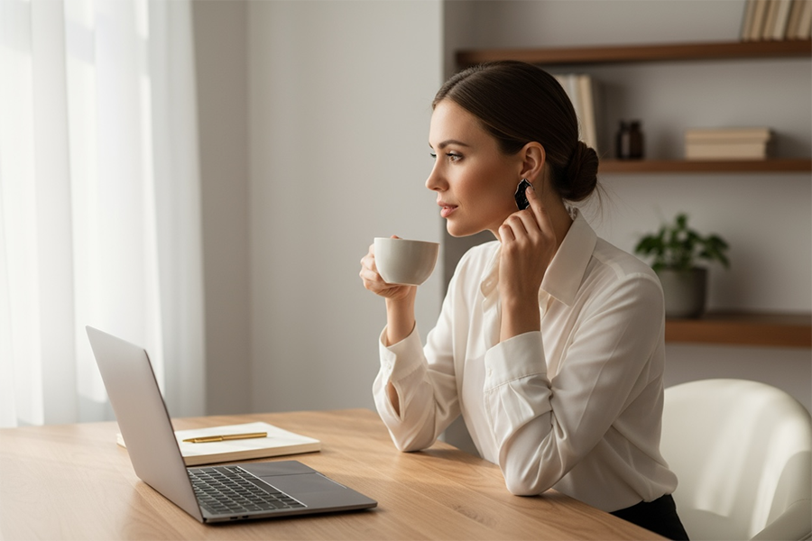 IWOU PROFESSIONAL Серьги Крылья черного ангела, фото 3