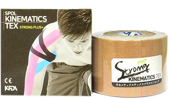 SPOL Кинезио тейп бежевый 5 см х 5 м SPOL TAPE Strong, фото 2