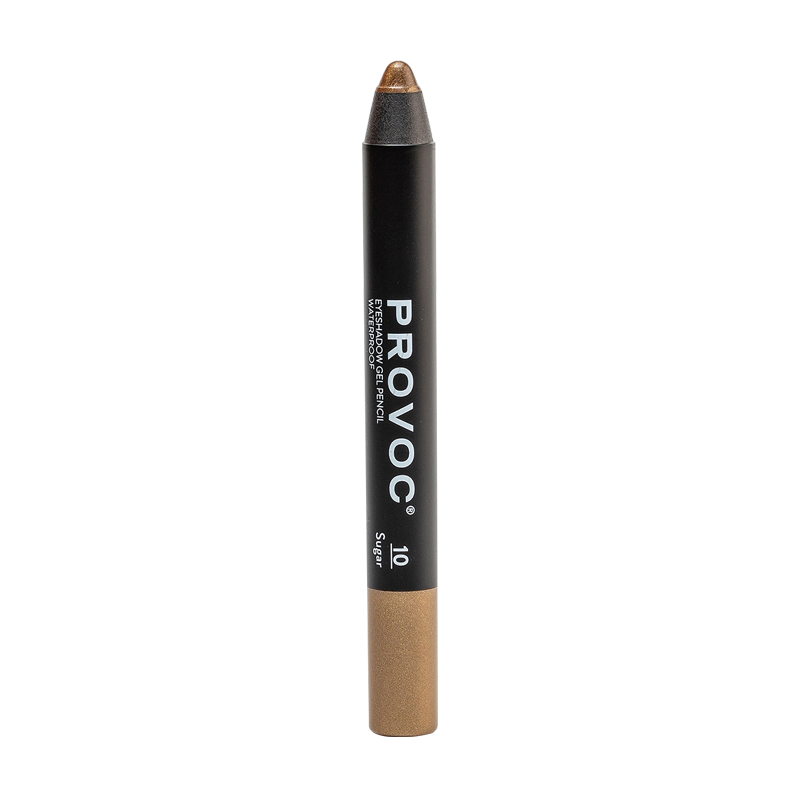 PROVOC Тени-карандаш водостойкие шиммер, 10 оливковый / Eyeshadow Pencil 2,3 г