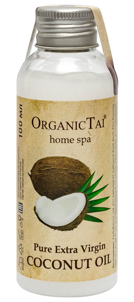 ORGANIC TAI Масло чистое кокосовое холодного отжима 100 мл mixit масло для тела кокосовое холодного отжима coco organic oil cold pressed