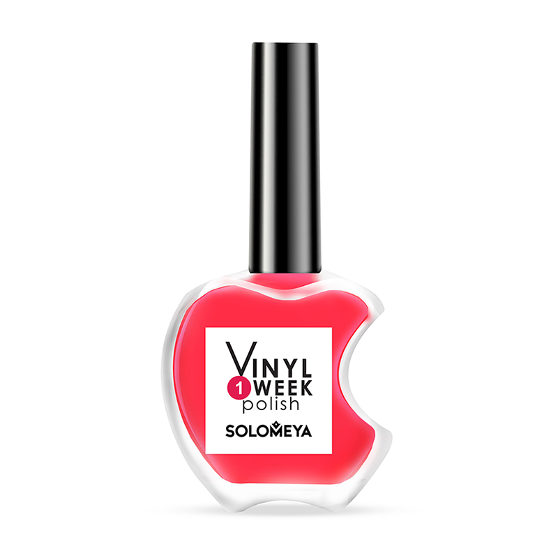 SOLOMEYA 1 лак недельный для ногтей / One Week Vinyl Polish Scarlet 13 мл, фото 2
