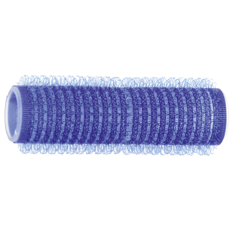 DEWAL PROFESSIONAL Бигуди-липучки синие d 16 мм 12 шт/уп бигуди для холодной завивки с круглой резинкой серо черные 95 мм 16 мм