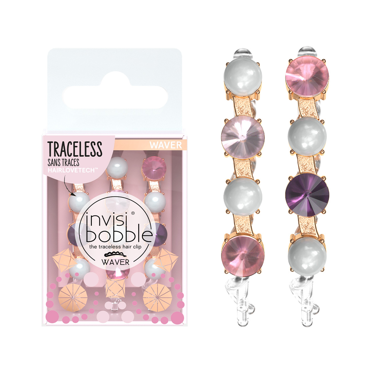 INVISIBOBBLE Заколка для волос / invisibobble WAVER British Royal To Bead or not to Bead
