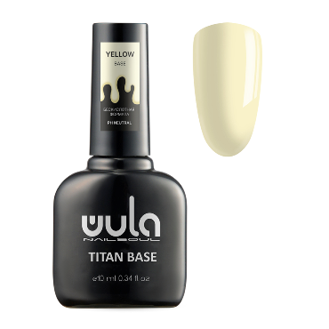 WULA NAILSOUL База повышенной адгезии, тон yellow / Wula UV Titan base coat 10 мл