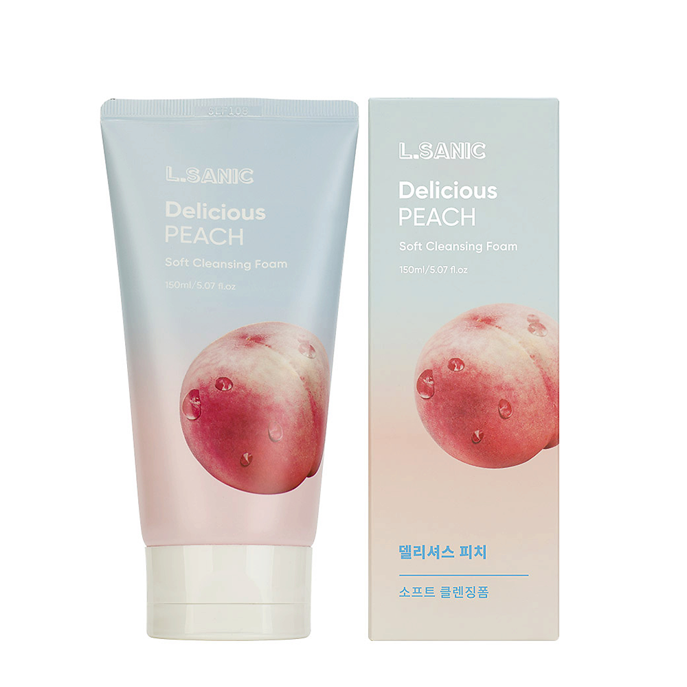 L.SANIC Пенка для умывания очищающая с экстрактом персика / L.Sanic 150 мл, фото 2