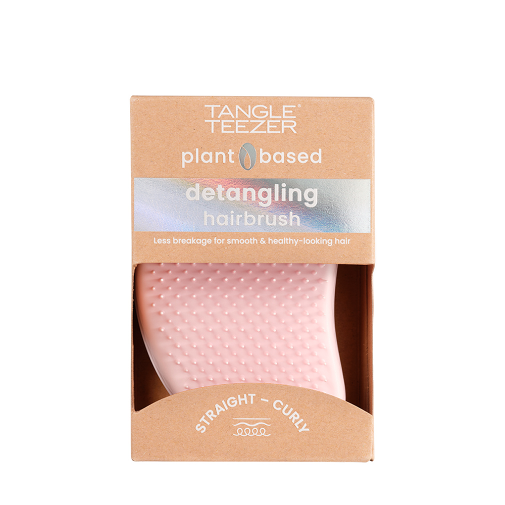 TANGLE TEEZER Расческа для волос / The Original Plant Brush Marshmallow Pink, фото 5