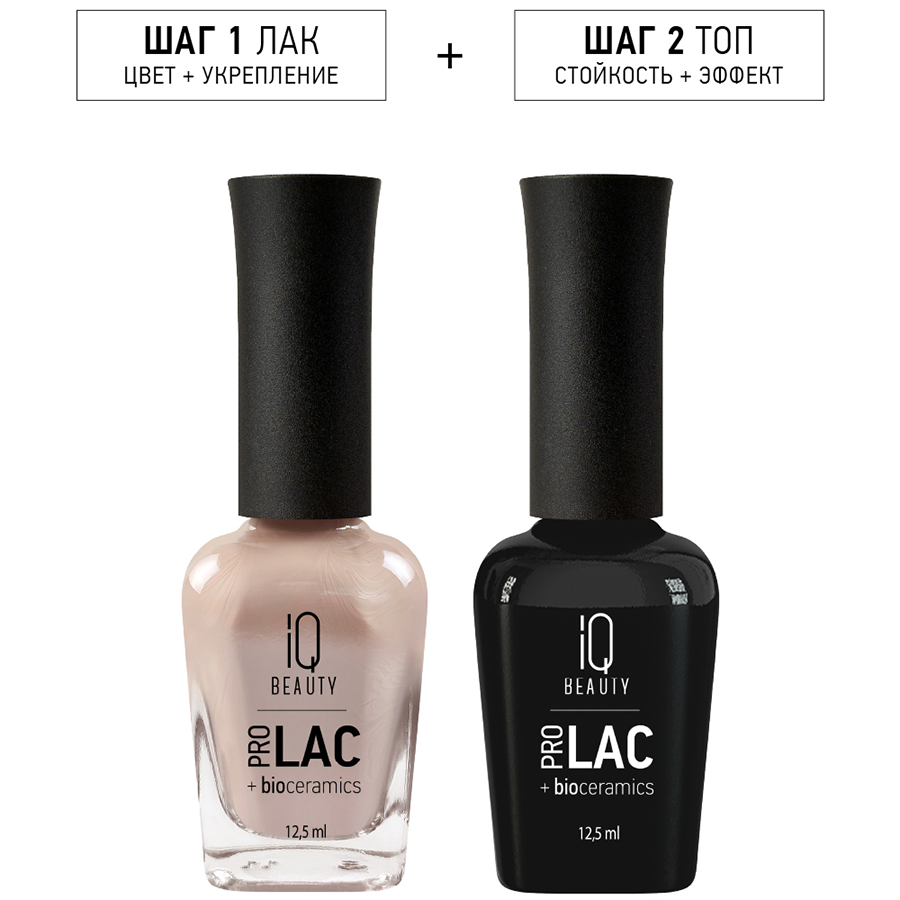 IQ BEAUTY 159 лак для ногтей укрепляющий с биокерамикой / Nail Polish PROLAC+bioceramics 12,5 мл, фото 3