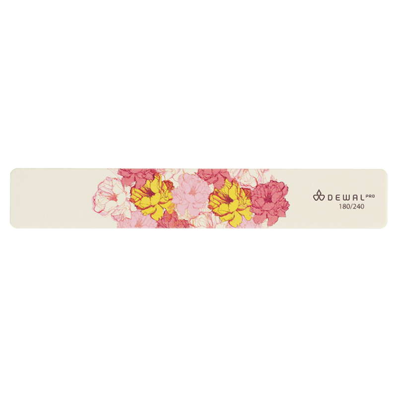 DEWAL PROFESSIONAL Пилка для ногтей Design Edition, широкая 180/240 18 см золотые кристаллы для окрашенных волос design color care gocce d oro