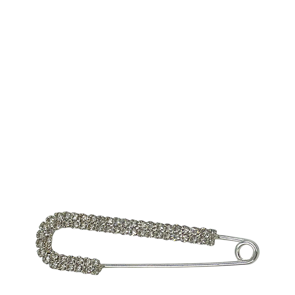 IWOU PROFESSIONAL Брошь Булавка со стразами серебро, фото 1