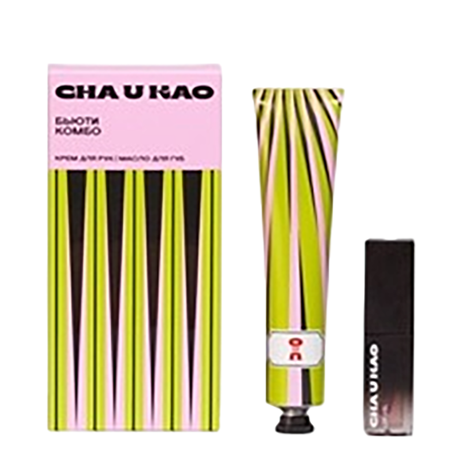 CHA U KAO Набор Бьюти комбо (крем для рук 50 мл + масло для губ 5 мл), фото 2