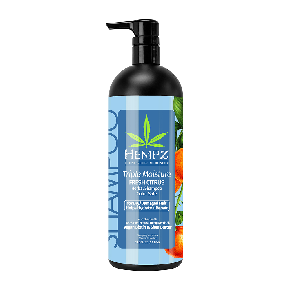 HEMPZ Шампунь тройное увлажнение / Triple Moisture Moisture-Rich Daily Herbal Replenishing Shampoo 1000 мл