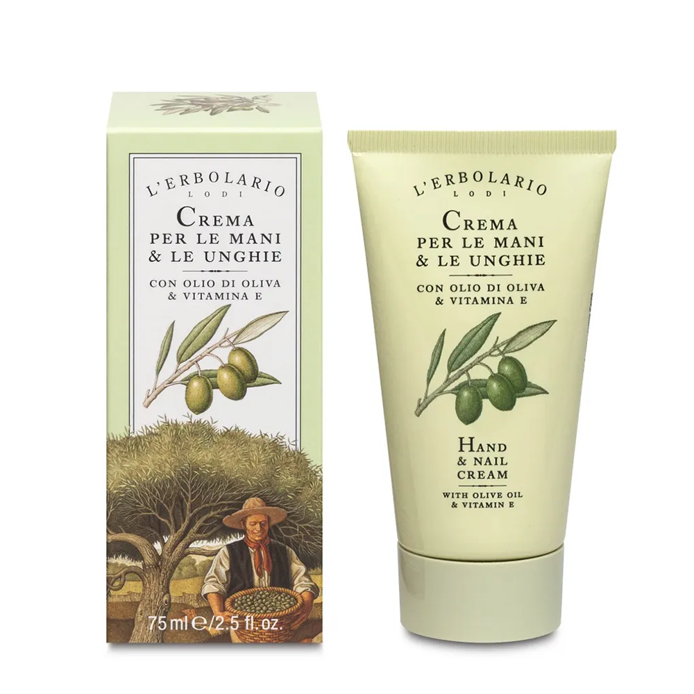 LERBOLARIO Крем для рук и ногтей с оливковым маслом и витамином Е / Hand & Nail Cream With Olive Oil And Vitamine 75 мл, фото 2