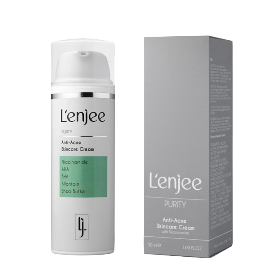 LENJEE Крем для проблемной кожи лица с ниацинамидом / Anti-Acne Skincare Cream 50 мл, фото 2
