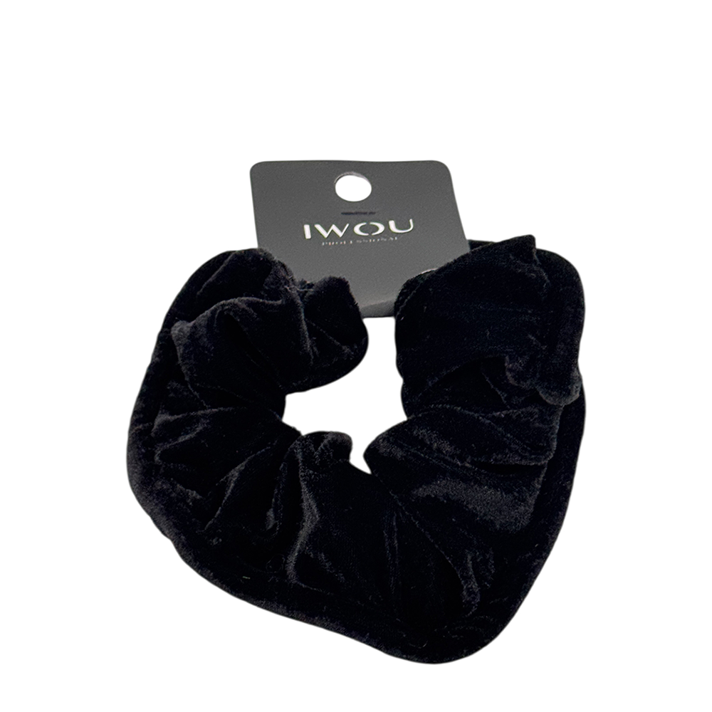 IWOU PROFESSIONAL Резинка для волос Люкс черная 14см 1шт, фото 1