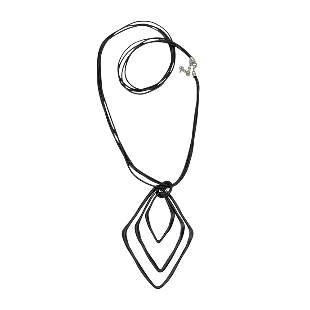 IWOU PROFESSIONAL Подвеска Ромбы черные матовые, фото 1