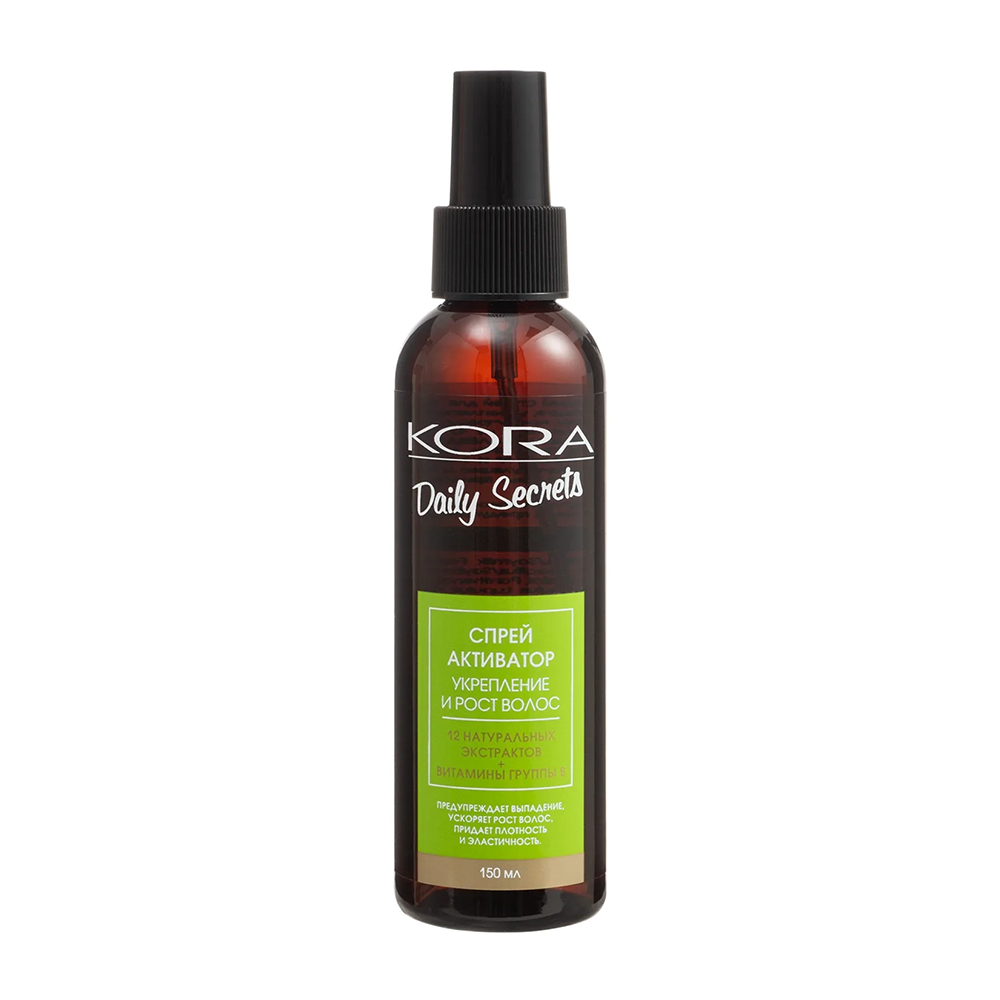 KORA Спрей-активатор укрепление и рост волос / KORA 150 мл