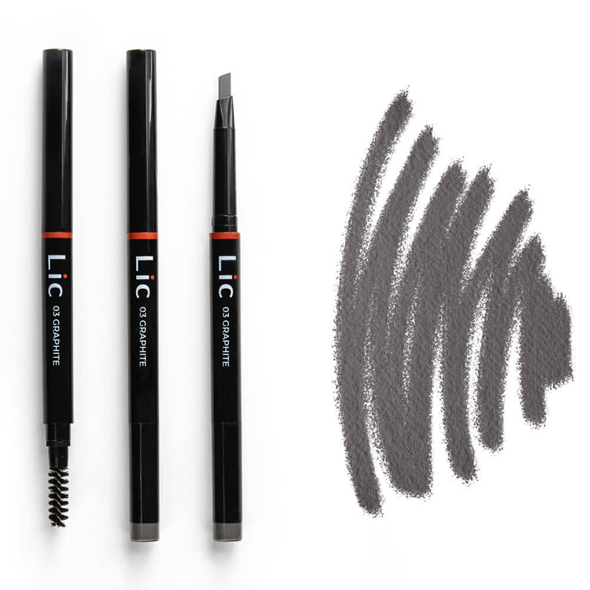 LIC Карандаш механический для бровей с треугольным грифелем 03 /Mechanical eyebrow pencil Graphite 12 гр, фото 3