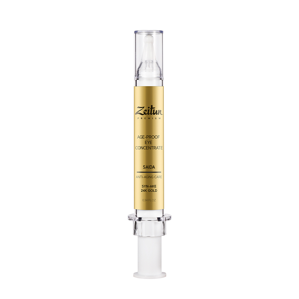 

ZEITUN Крем-концентрат регенерирующий для кожи вокруг глаз с пептидом SYN-Ake и коллоидным золотом / Saida 10 мл
