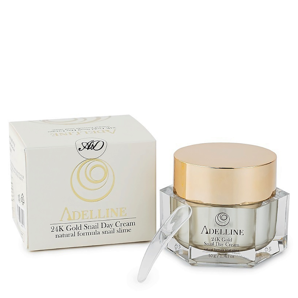 ADELLINE Крем дневной с коллоидным золотом и слизью улитки / Adelline 24K Gold Snail Day Cream 50 гр, фото 2