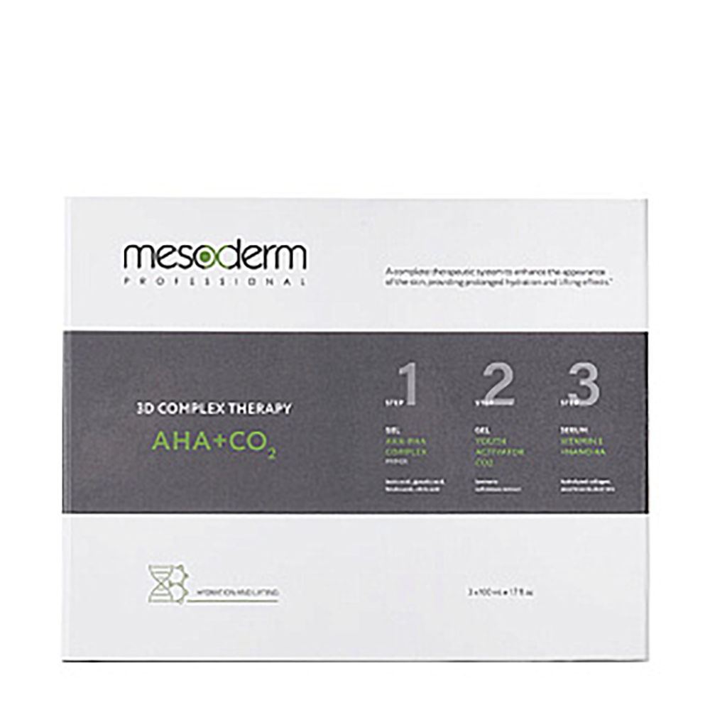 MESODERM Набор, карбокситерапия неинвазивная / 3D complex therapy AHA + CO2 3*100 мл, фото 1