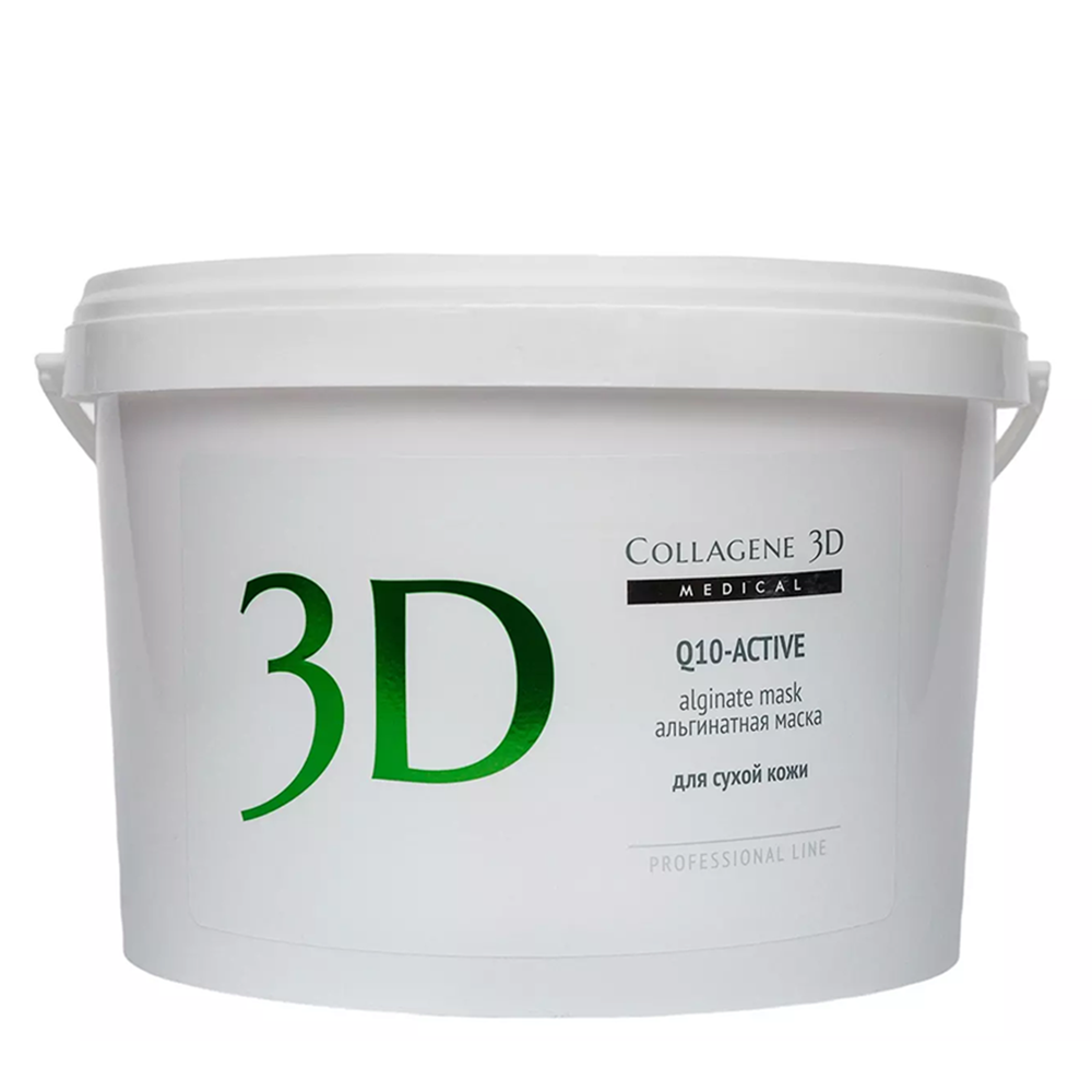 MEDICAL COLLAGENE 3D Маска альгинатная для сухой и антивозрастной кожи лица и тела / Q10-Active 1200 гр, фото 1