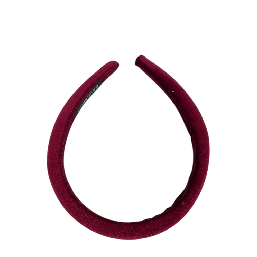 IWOU PROFESSIONAL Ободок для волос Бархат малиновый 2см, фото 1