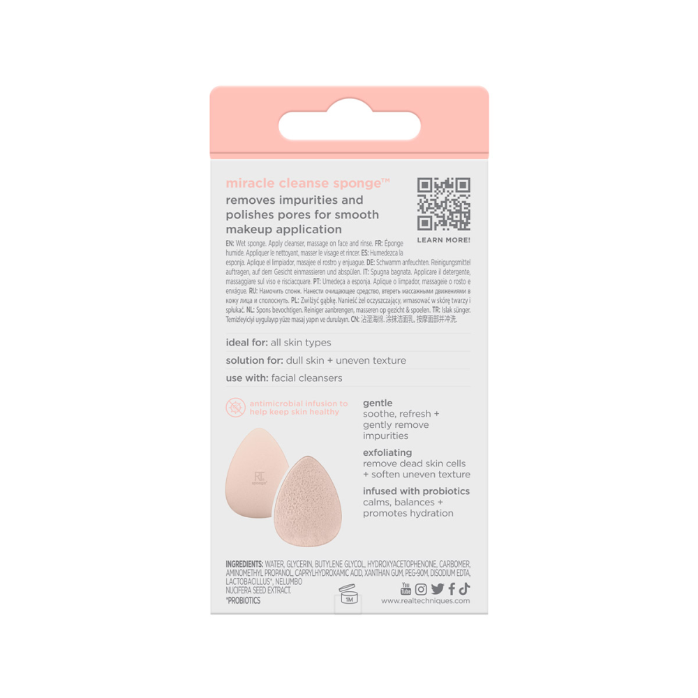 REAL TECHNIQUES Спонж для умывания / Real Techniques Sponge+ Miracle Cleanse Sponge, фото 6