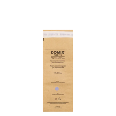 DOMIX Крафт-пакеты для стерилизации и хранения инструментов коричневые / Domix DGP 100х250 100 штук