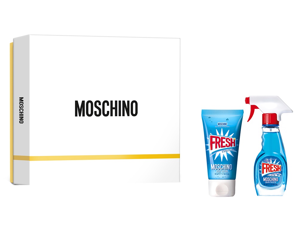 MOSCHINO Набор парфюмерный женский Moschino Fresh Couture (туалетная вода-спрей 30 мл + лосьон для тела в тубе 50 мл)