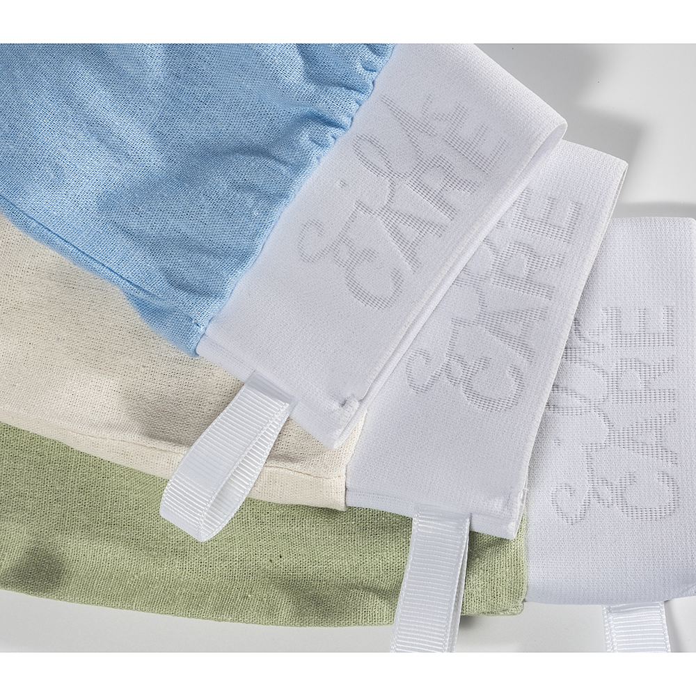 SILK CARE Варежка шелковая для пилинга голубая дойпак / Silk Care Wild Silk, фото 5