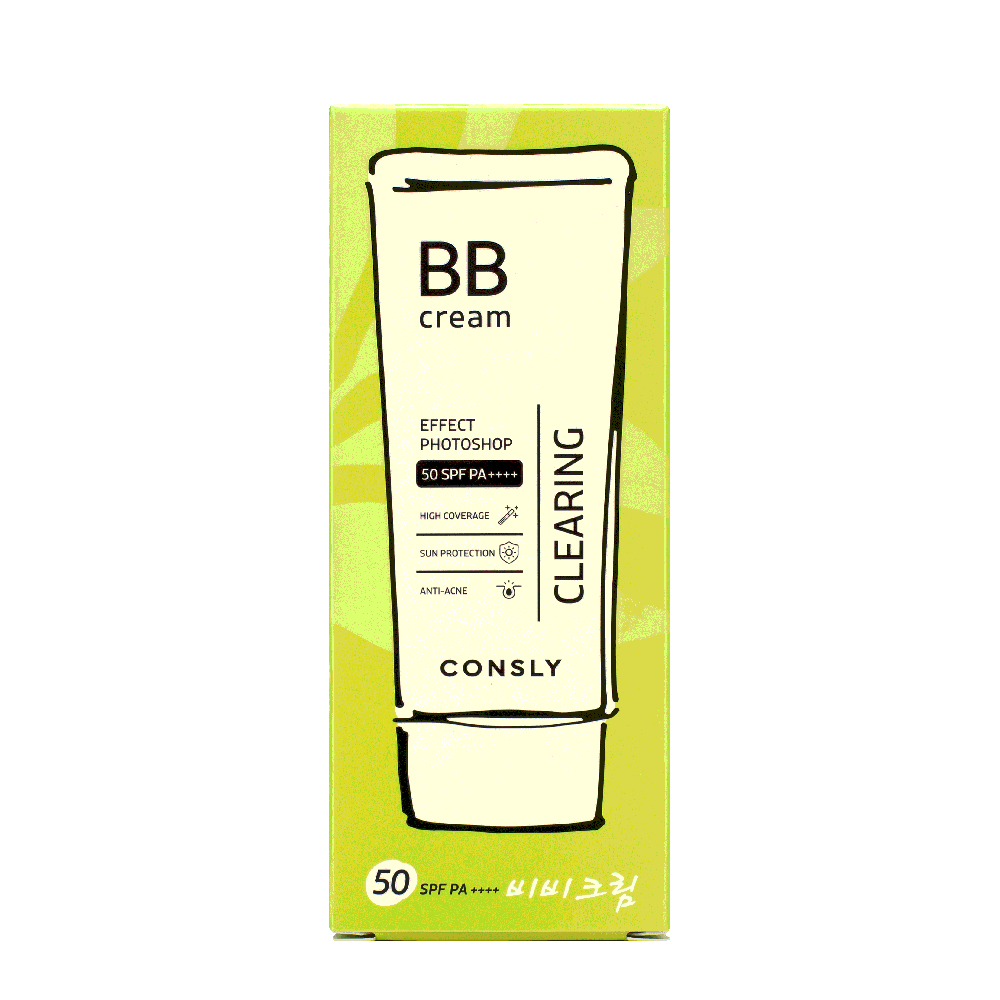 CONSLY BB-крем матирующий с эффектом фотошопа SPF50/PA++++, натуральный бежевый / Consly 50 мл, фото 2