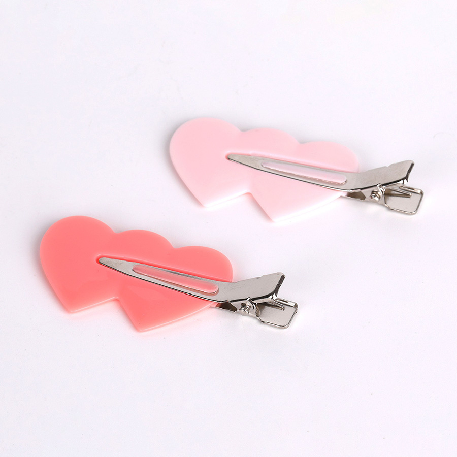 SOLOMEYA Заколка-зажим для волос в форме сердца / No Crease Hair Clips Heart, набор 4 шт, фото 3