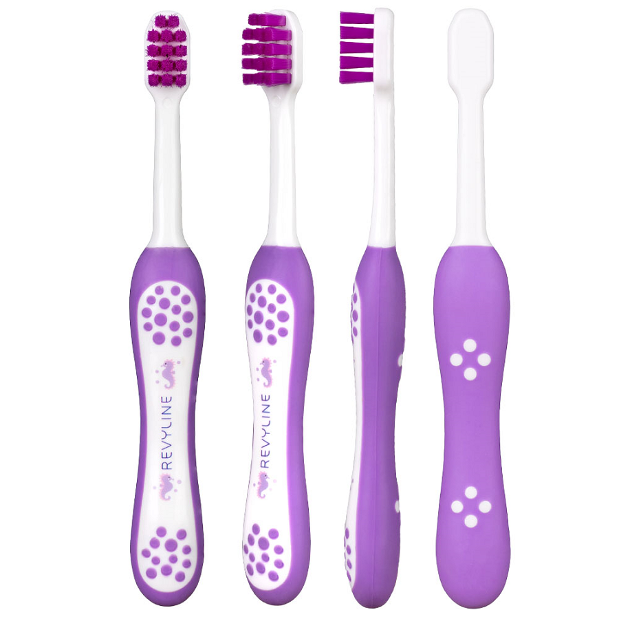REVYLINE Щетка зубная детская от 0 до 3 лет, фиолетовая / Baby S3900, фото 2