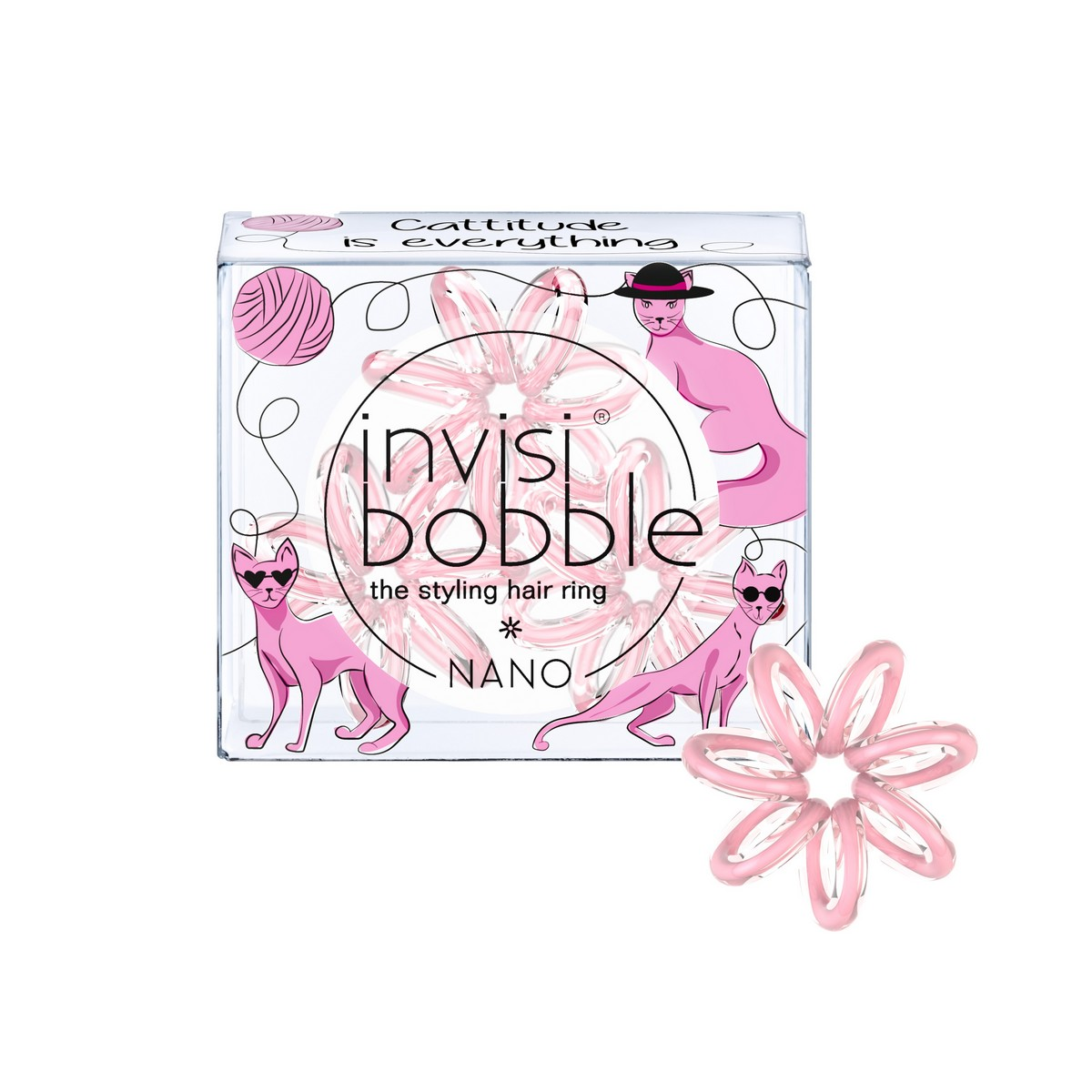 INVISIBOBBLE Резинка-браслет для волос / NANO Cattitude Is Everything!, фото 1