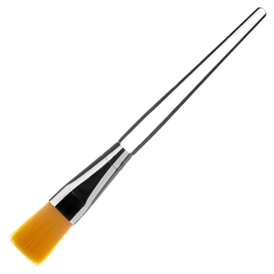 IRISK PROFESSIONAL Кисть для маски и парафина, нейлон, длина ручки 9,5 см, 02 оранжевый ворс кисть для маски и парафина средняя irisk в516 09